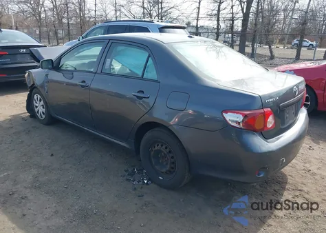 2009 Toyota Corolla Le z USA, uszkodzony, nr VIN 2T1BU40E49C135288